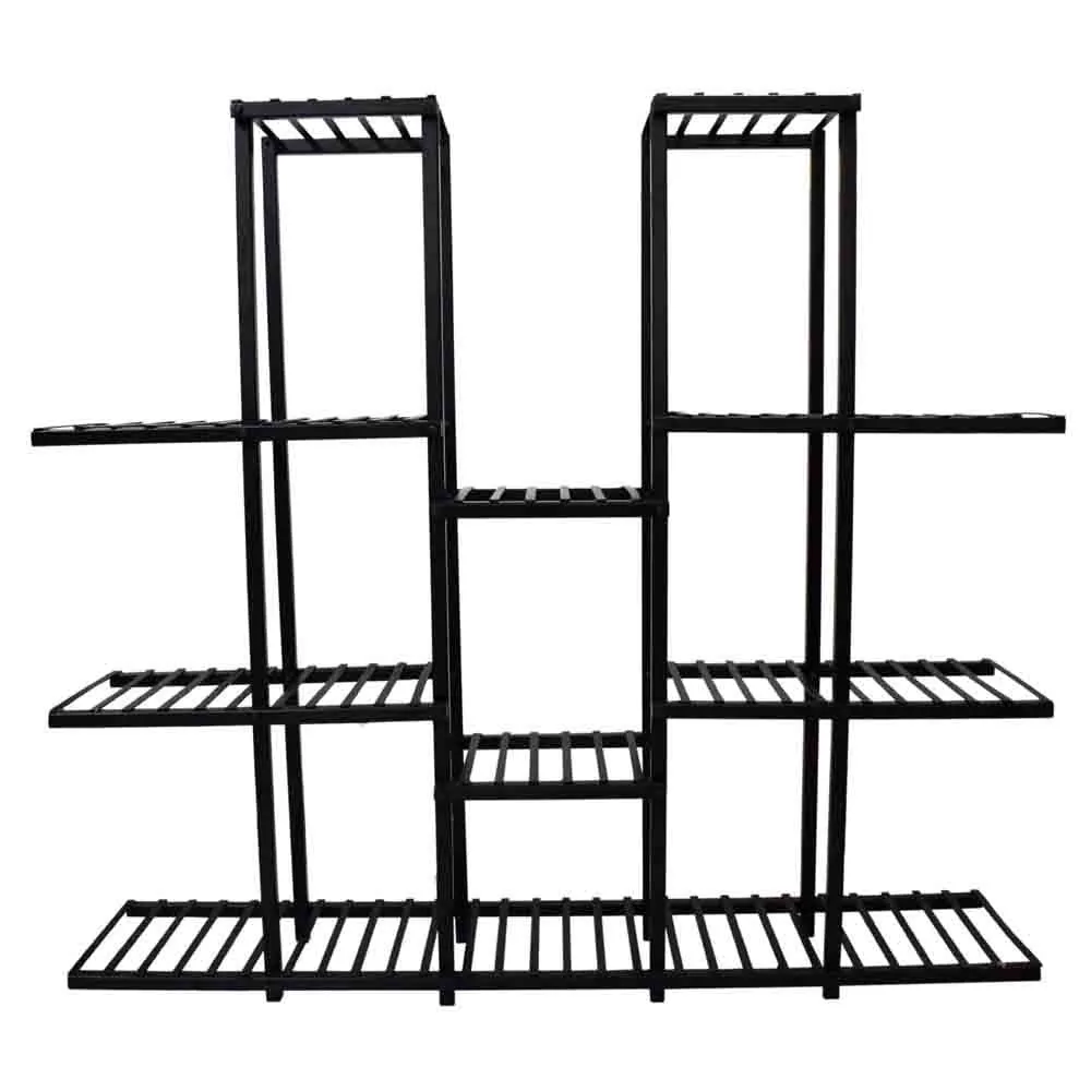 Pots Stand Of Iron Frame Seventeen Station Iron Stand