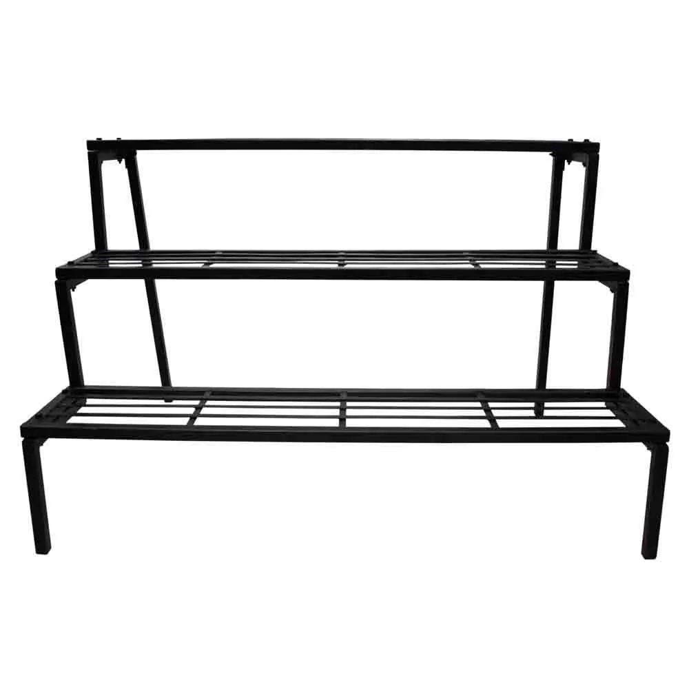 Pots Stand Of Iron Frame Three Step Iron Stand